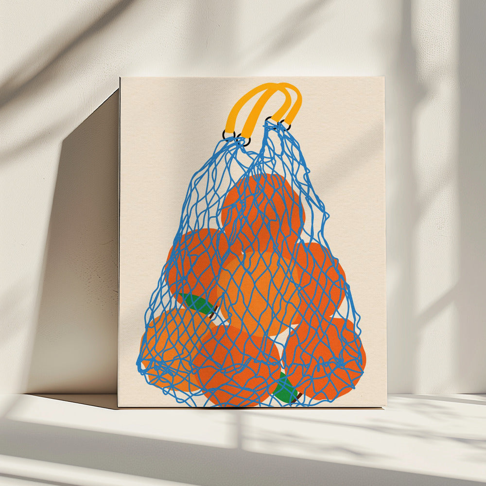 Oranges In a Net Bag Update 24 | Canvas