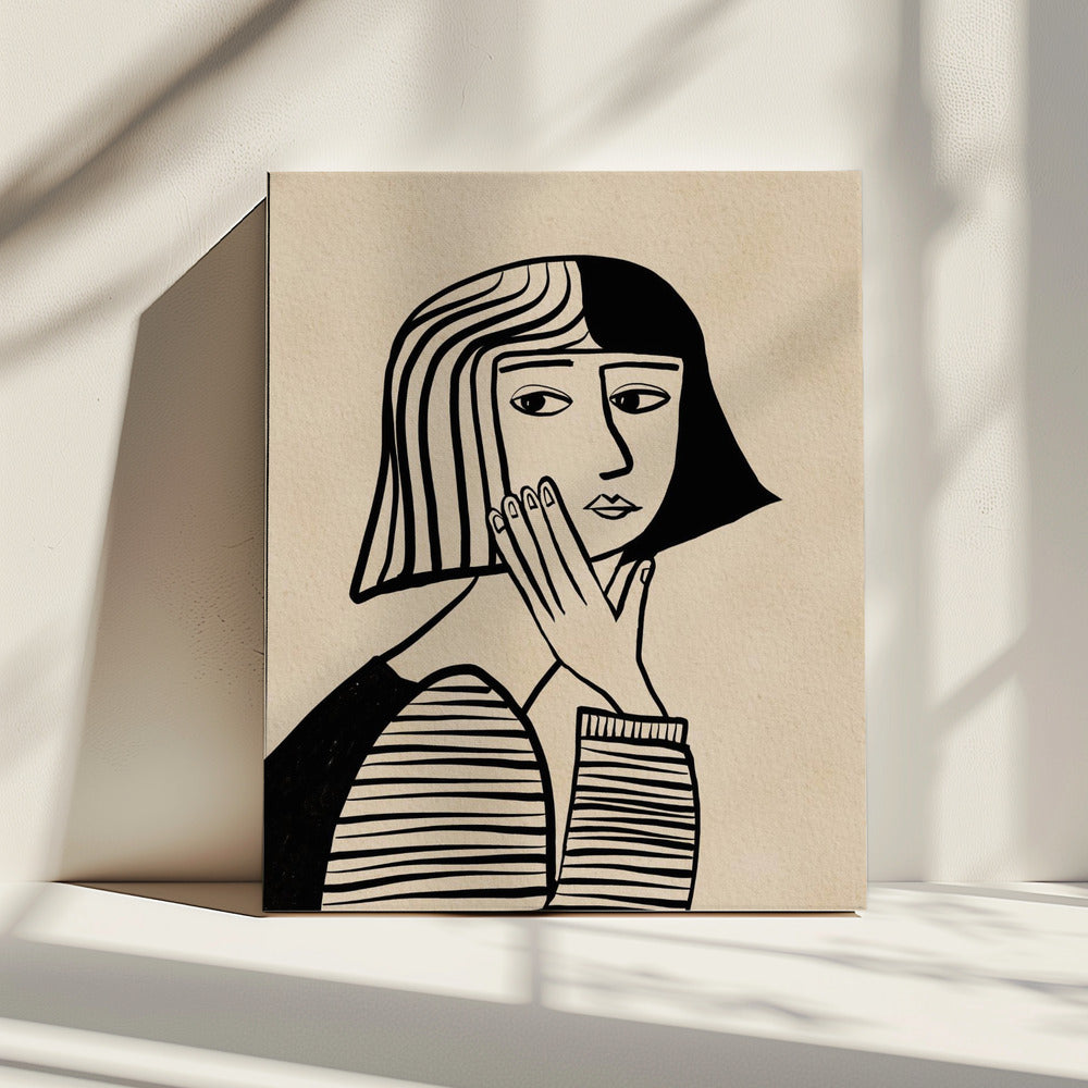 Thinking girl | Canvas