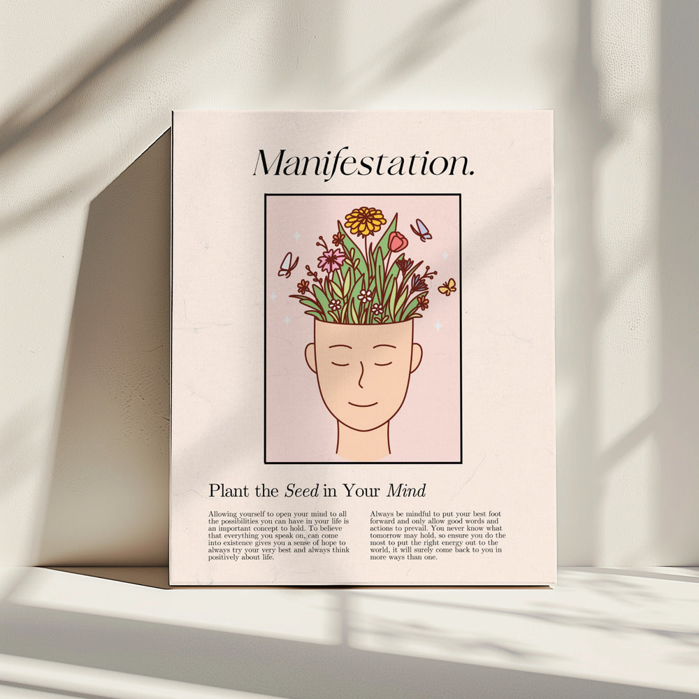 Manifestation with a serene figure | Canvas