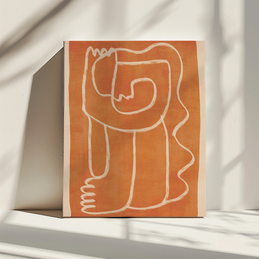 Abstract Line Art Figure | Canvas