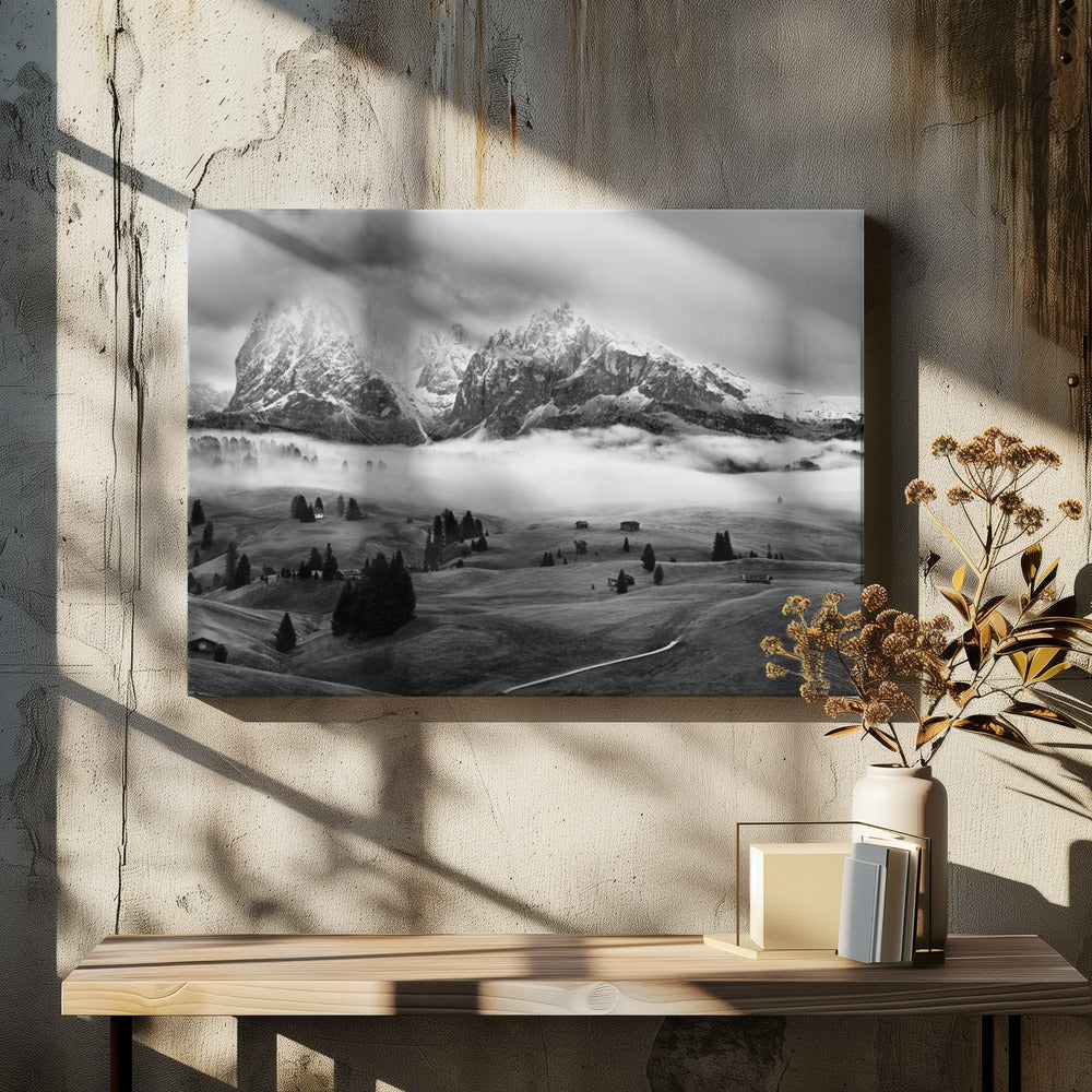 Foggy Dolomites | Canvas