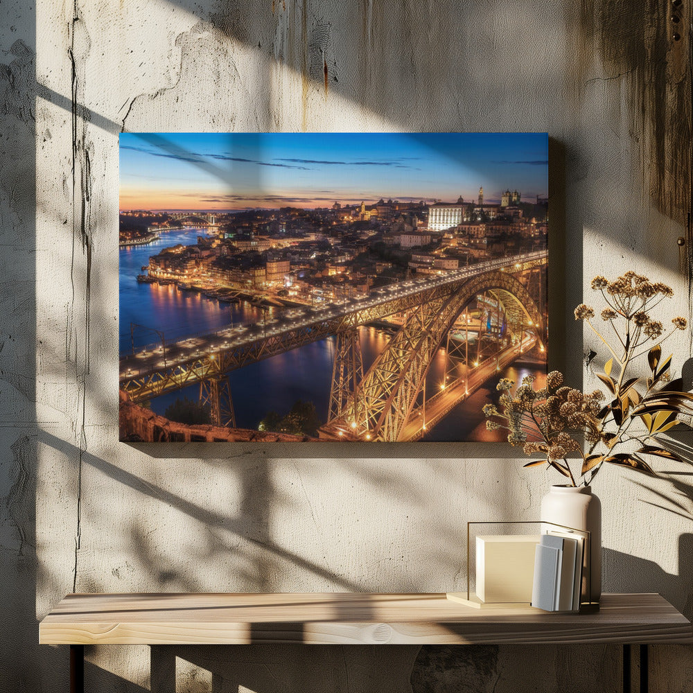 Portugal - Porto Blue Hour | Canvas