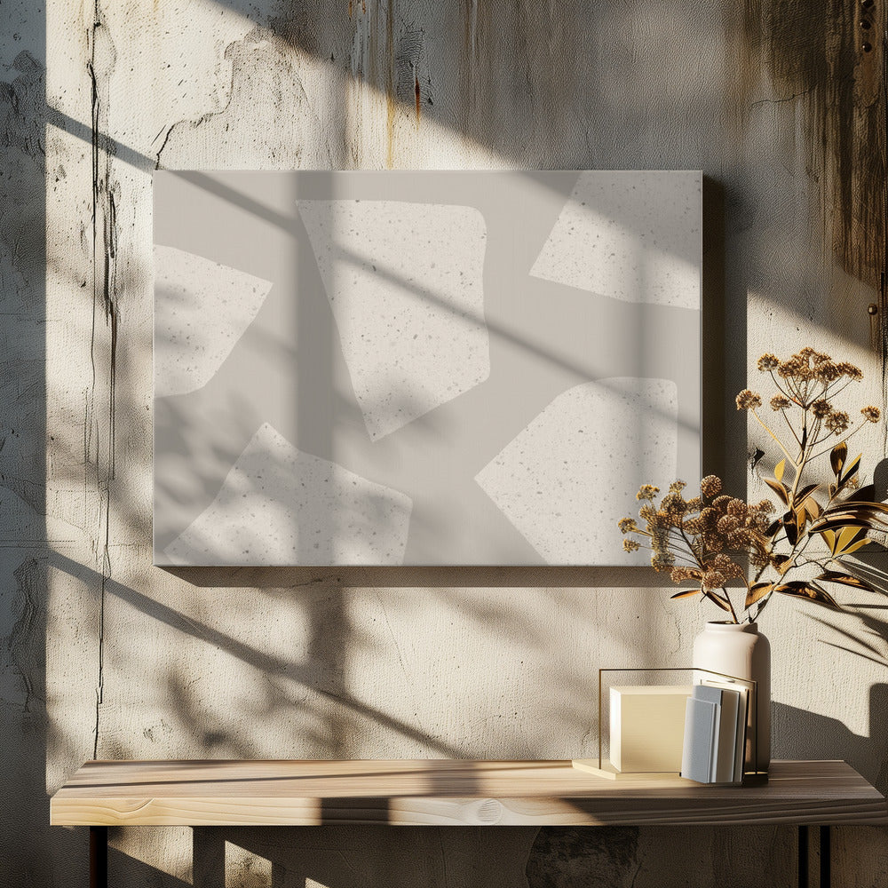 Irregular Light Beige Shapes | Canvas