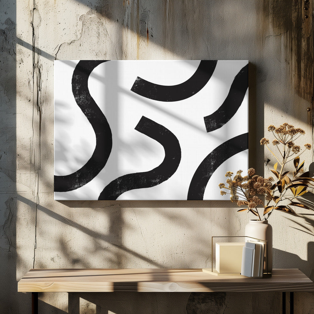 Monochrome Curves | Canvas