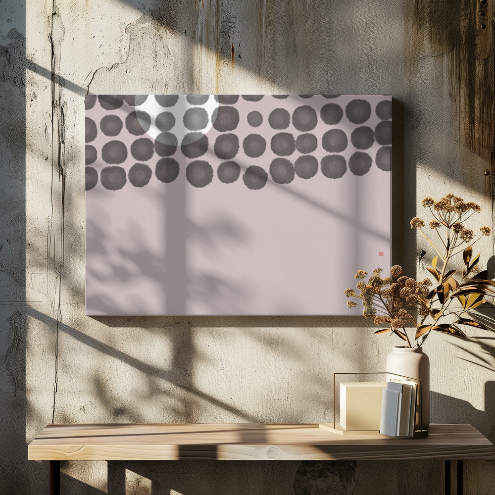 Hidden Moon N°3 | Behind the Clouds | Canvas