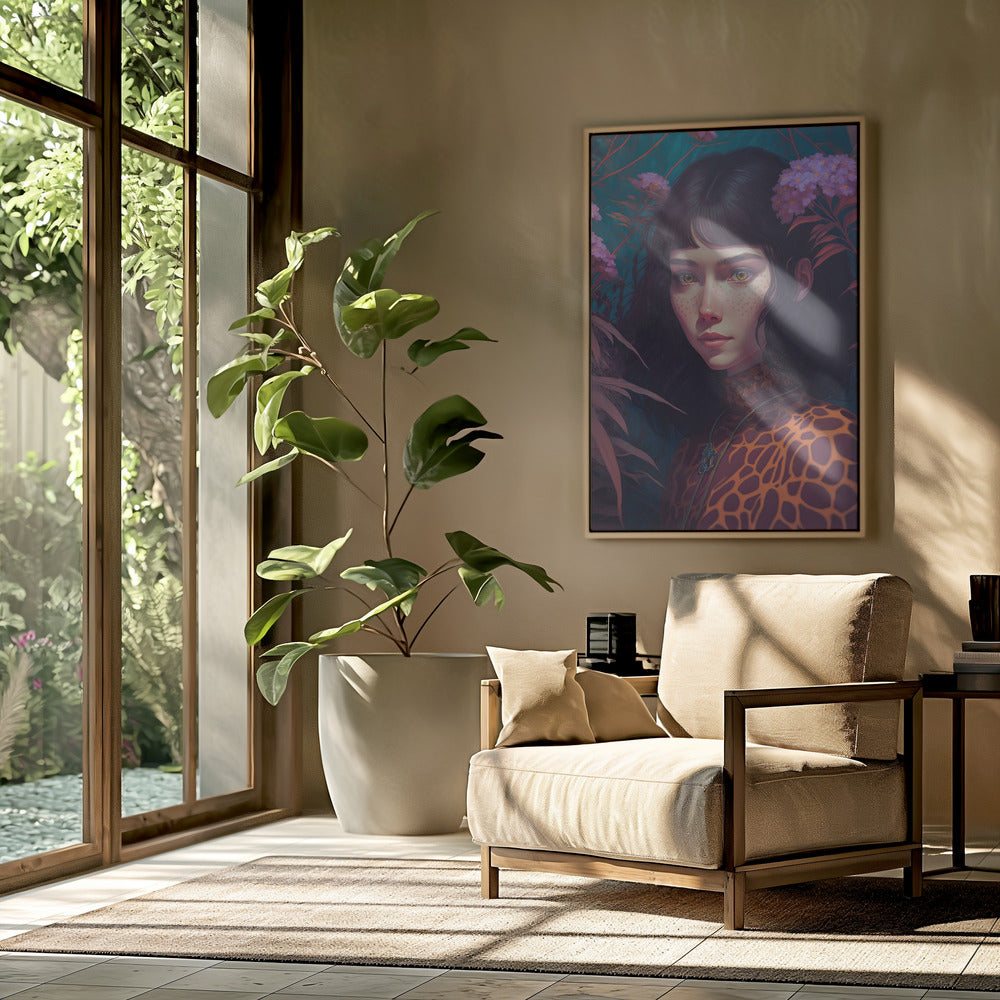 Mystical Bloom Gaze | Poster