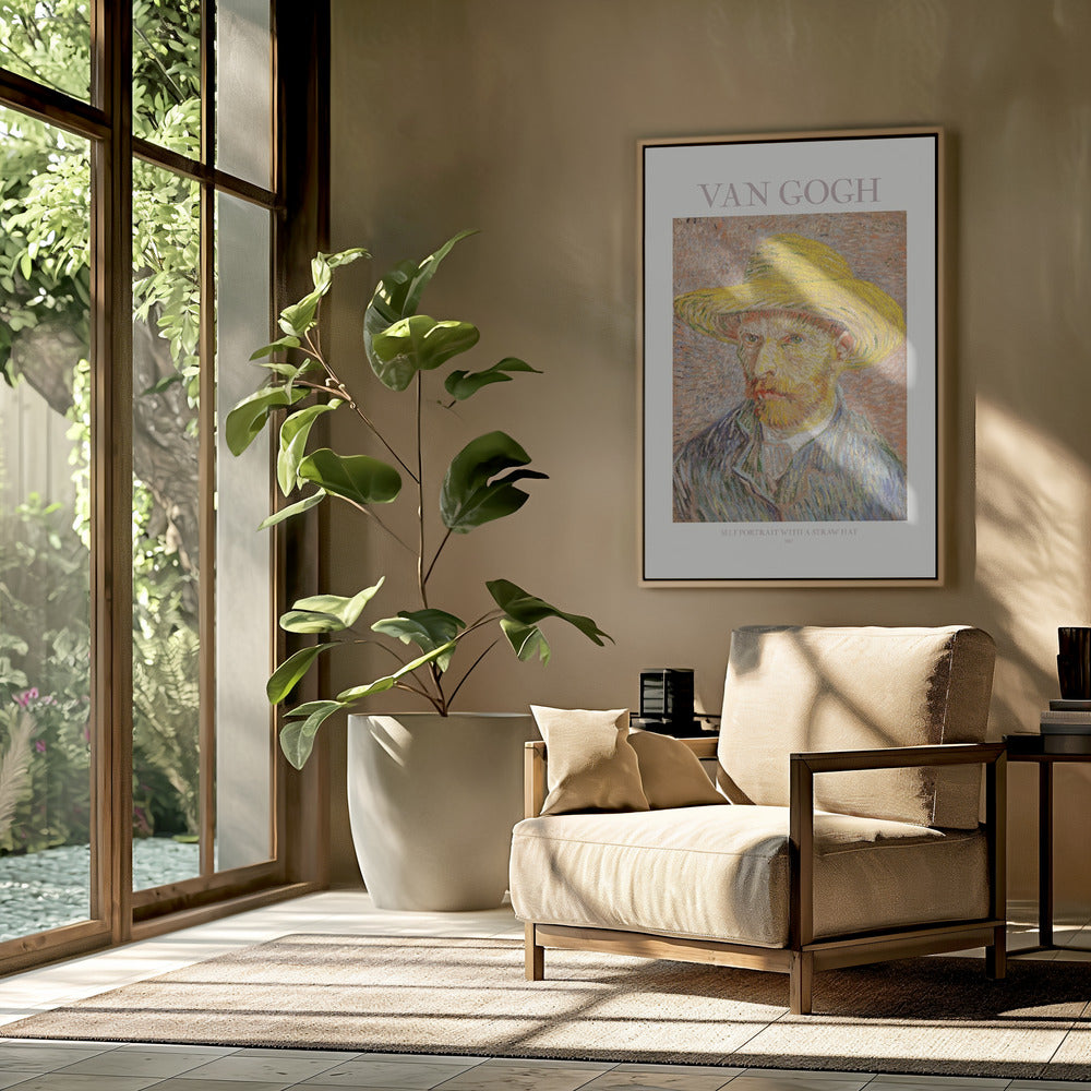 Self Portrait With Straw Hat | Poster