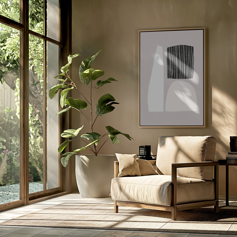 Geometric Shapes In Neutral Tones | Poster