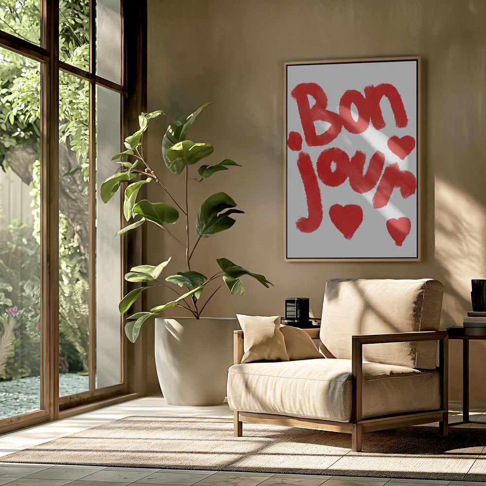 Bonjour Hearts | Poster