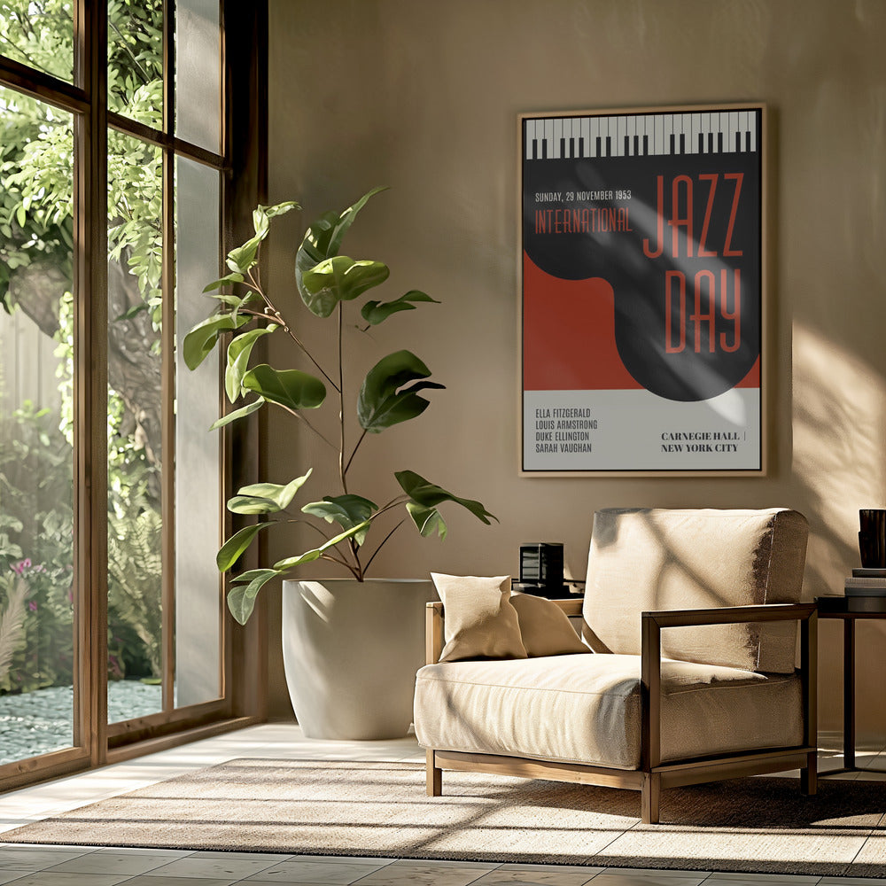 Jazzy Days   Dark Red | Poster