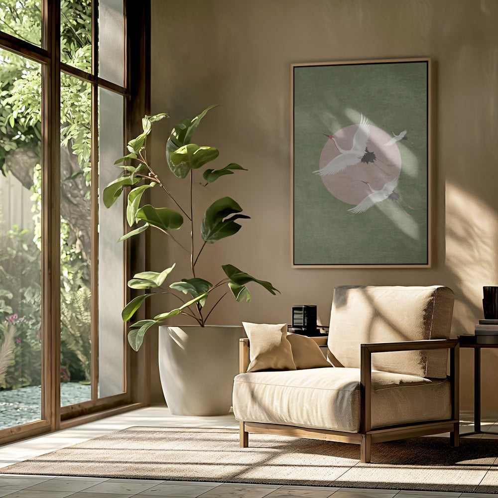 Cranes in Flight | Poster