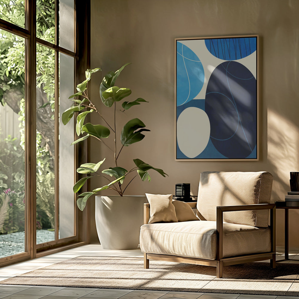 Shapes Play3 3blue | Poster