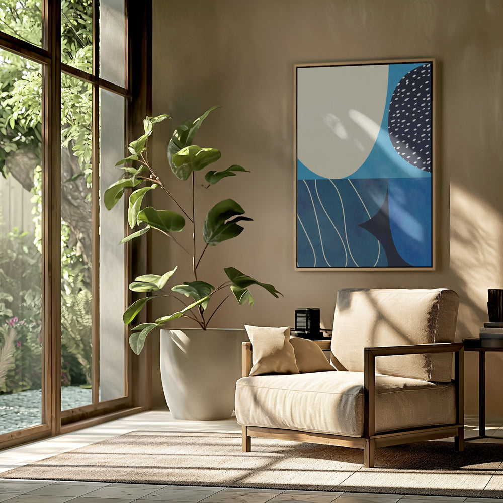 Shapes Play3 2blue | Poster