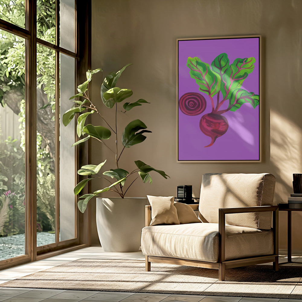 Beetroot Swirl Purple | Poster