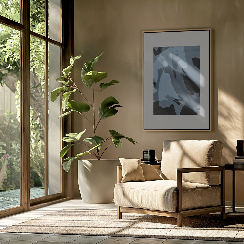 Abstract Brush Strokes 60Y | Poster