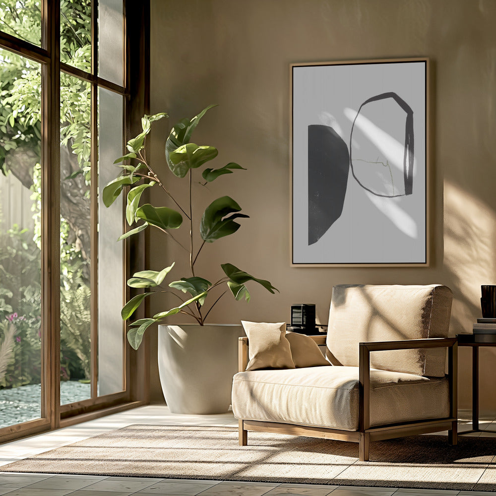 Geometric Shapes And Contrasting Colors | Poster