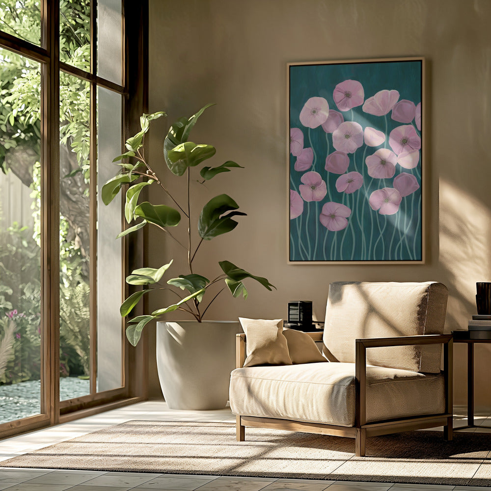 Pink poppies | Poster