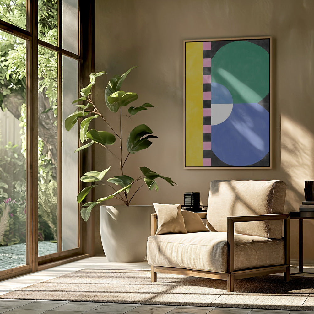 Colorful Geometry Block and shapes | Poster