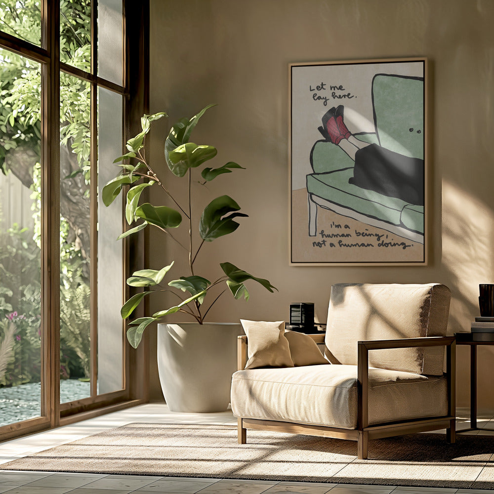 Let me lay here | Poster