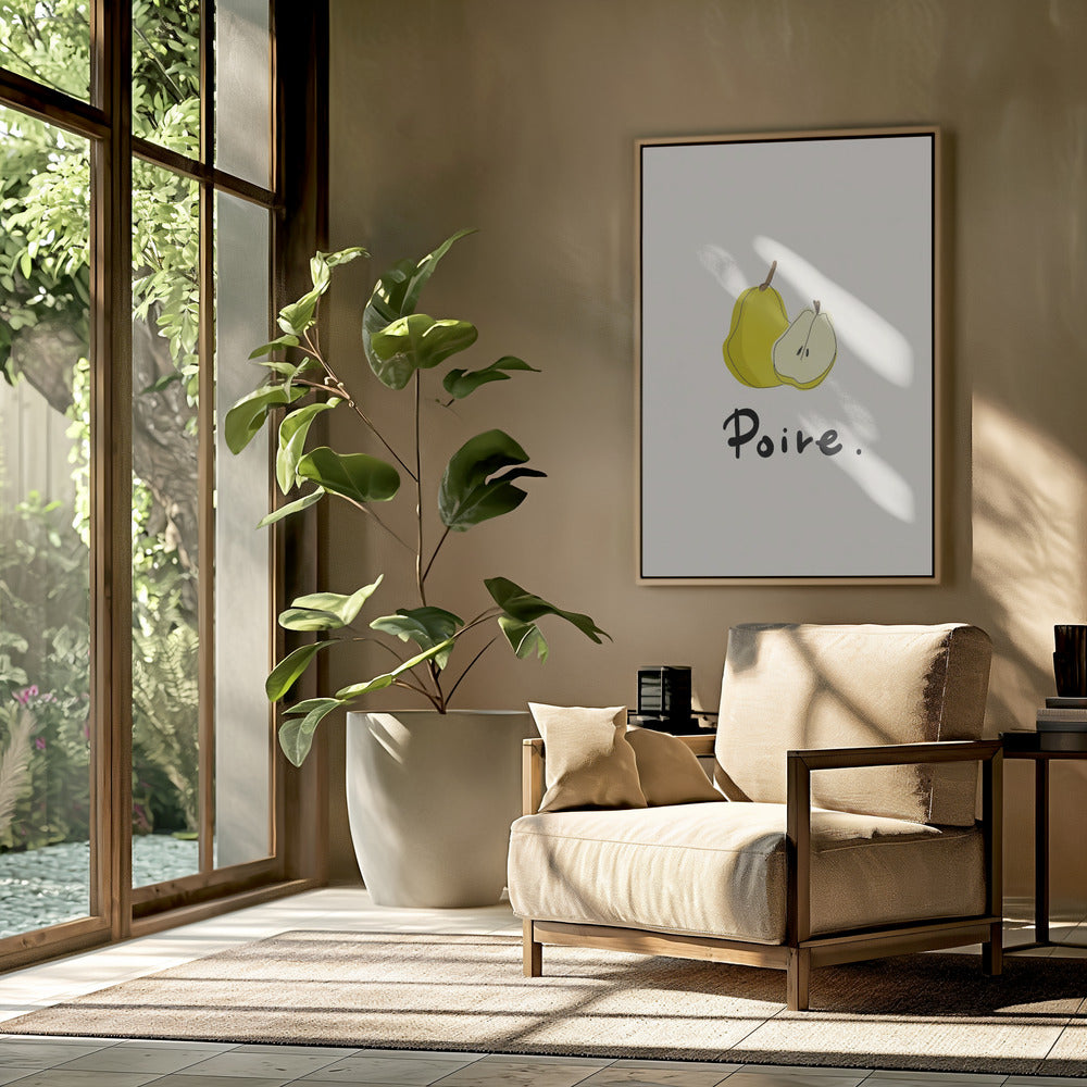 Modern French Fruits Collection &quot;Pear / Poire&quot; | Poster