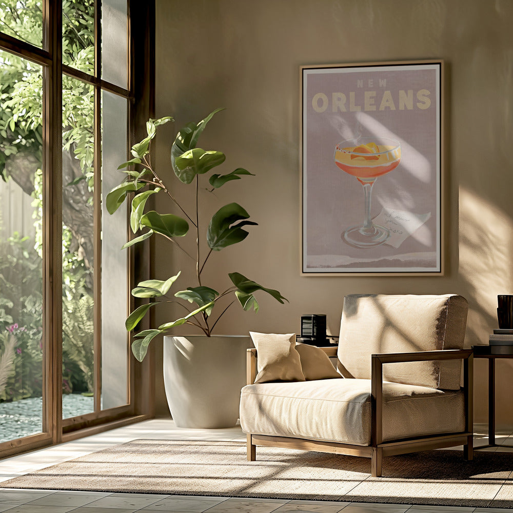 New Orleans Cocktail Travel Poster | Poster