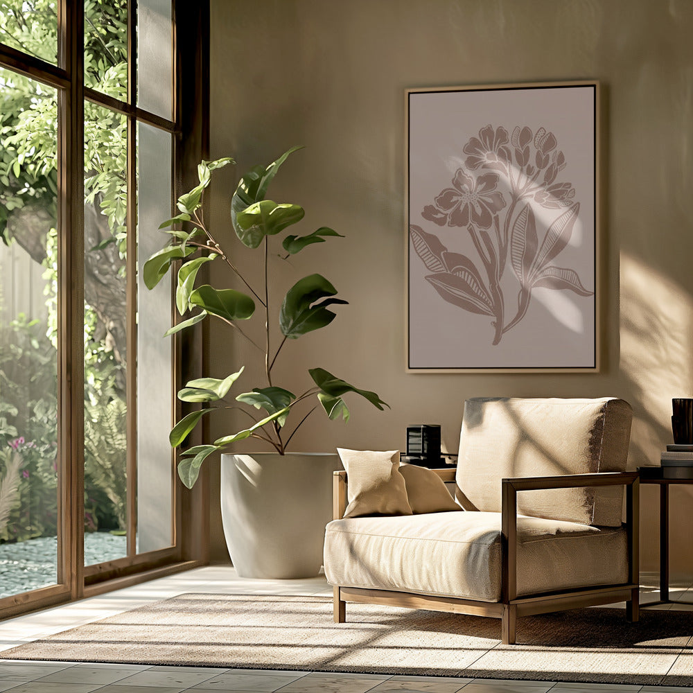Mocha Florals | Poster