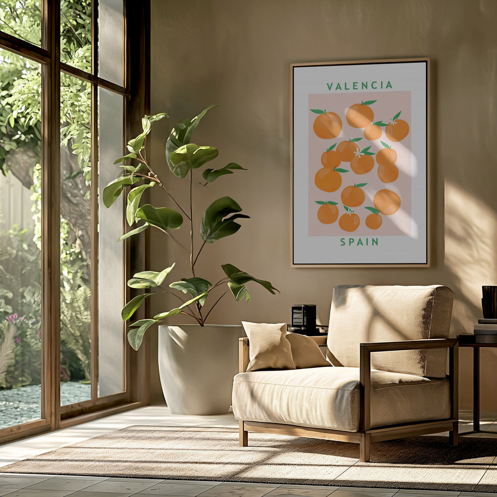 Flower Market Oranges | Poster