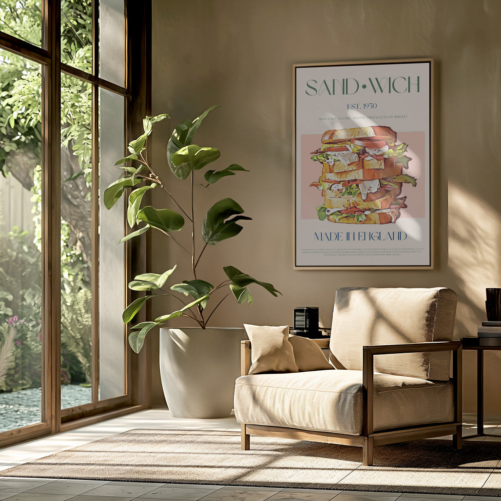 Classic Sandwich Made In England | Poster