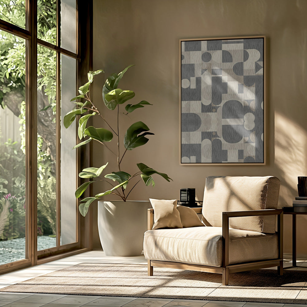 Geometric Pattern with Various Shapes | Poster