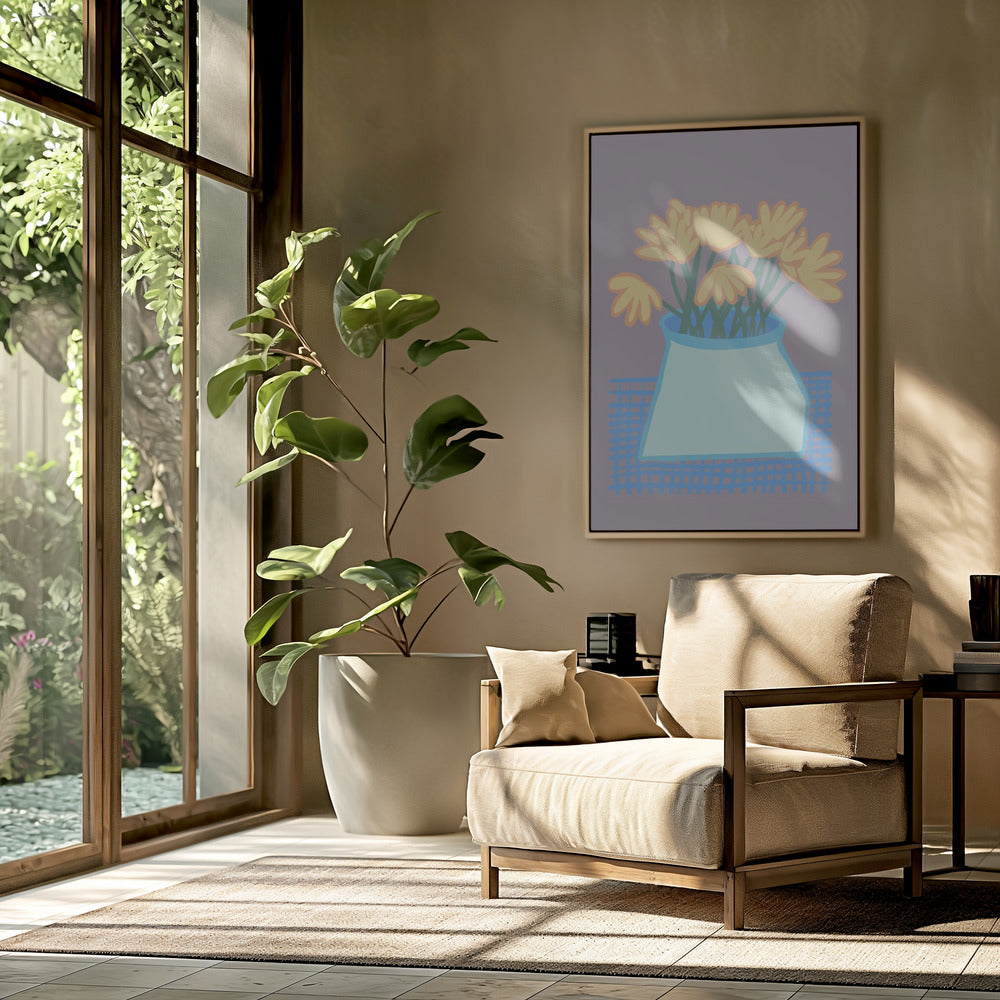 Daisies in vase | Poster