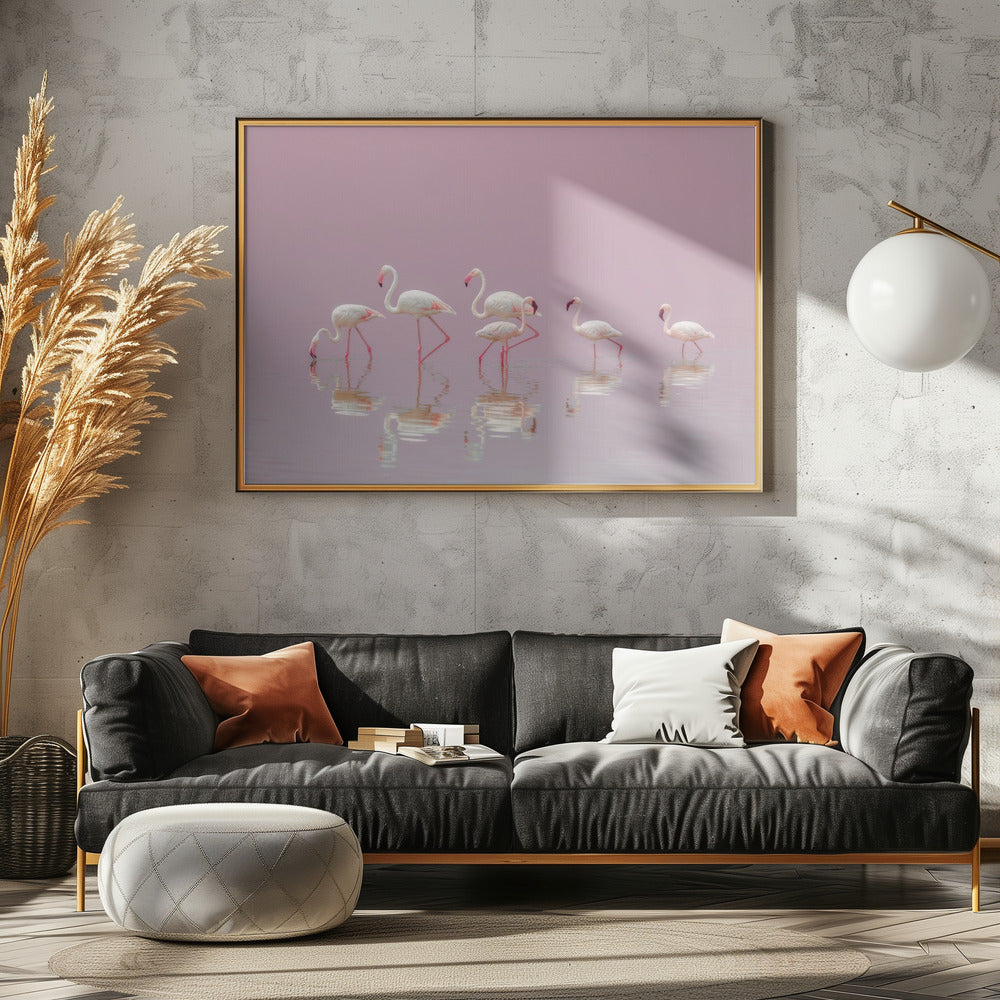 Flamingos | Canvas