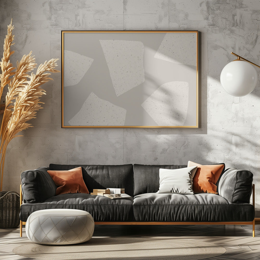 Irregular Light Beige Shapes | Canvas
