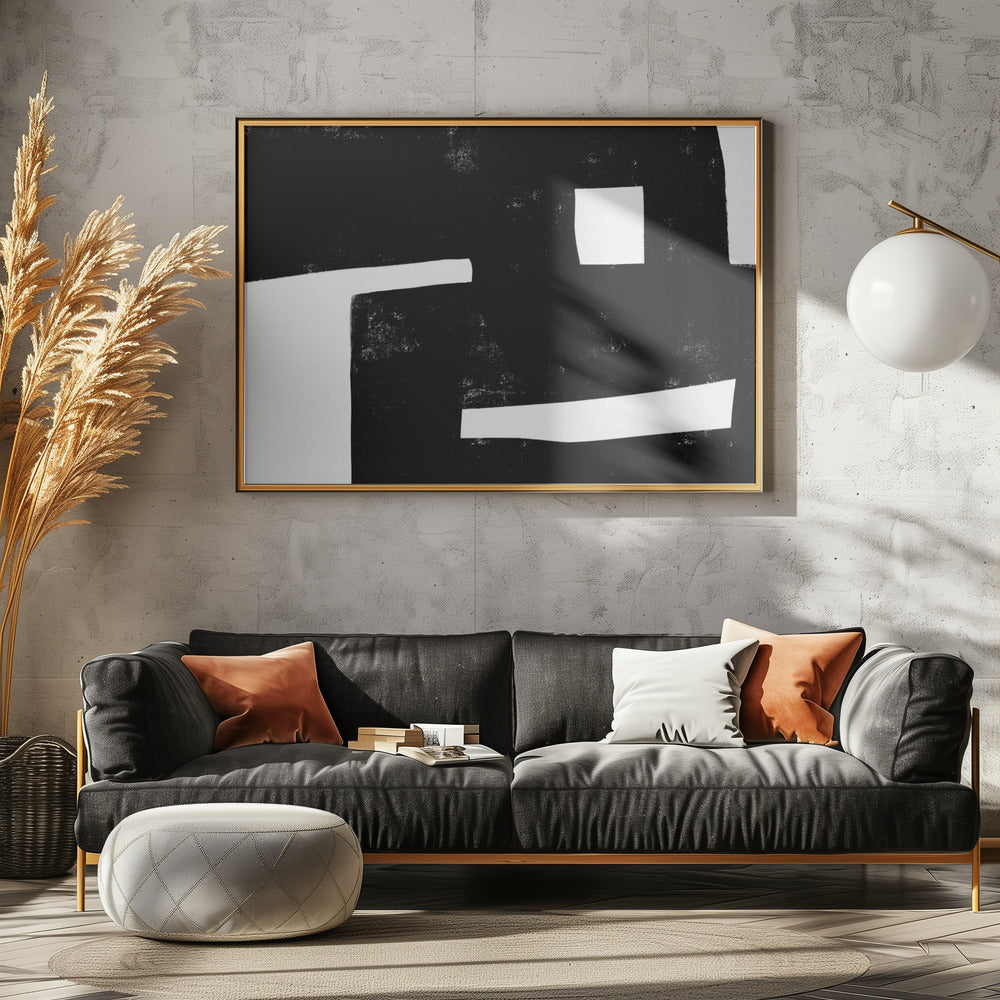 Monochrome Geometry | Canvas