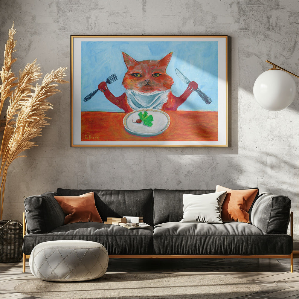 Vegan Cat | Poster