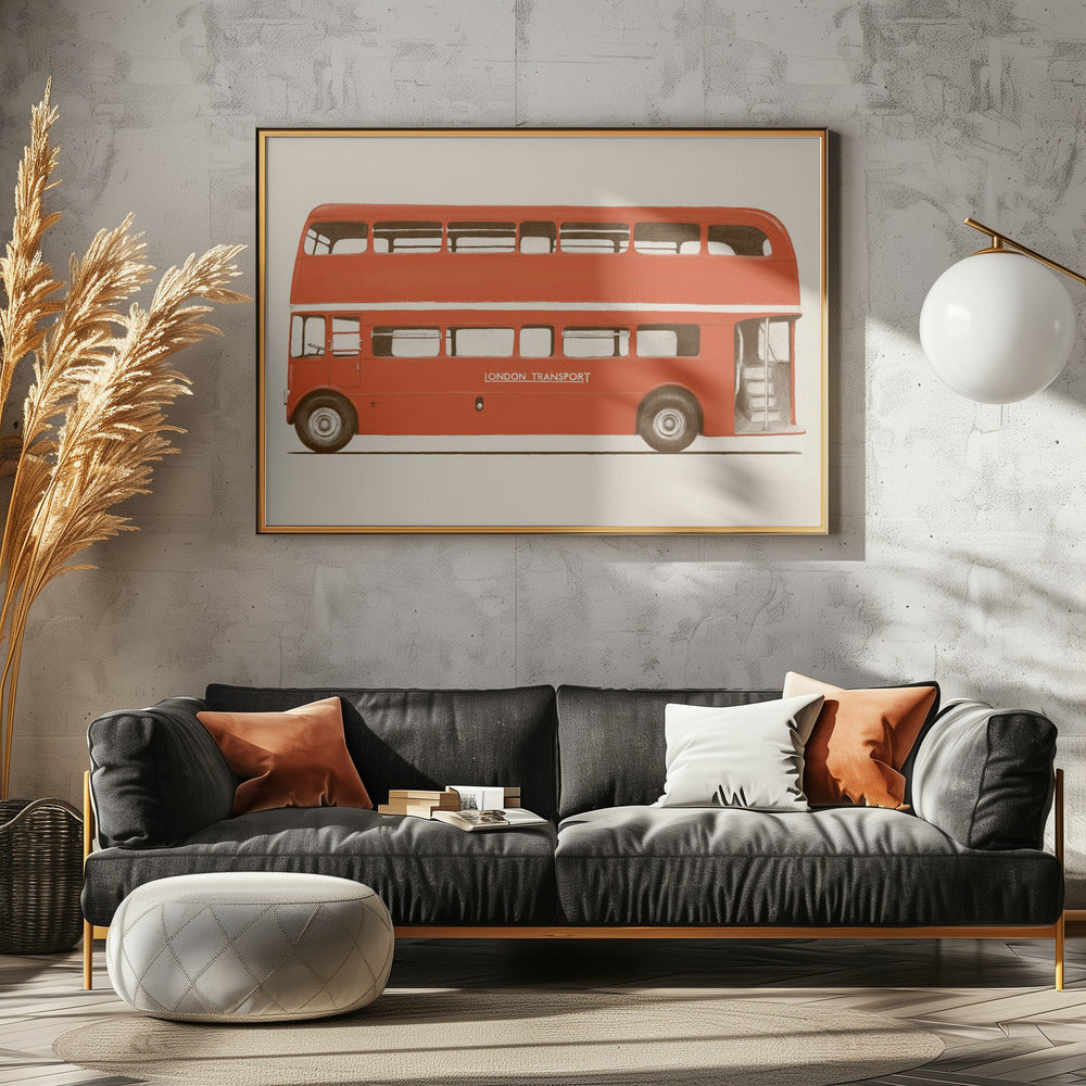 Red English Bus | Canvas