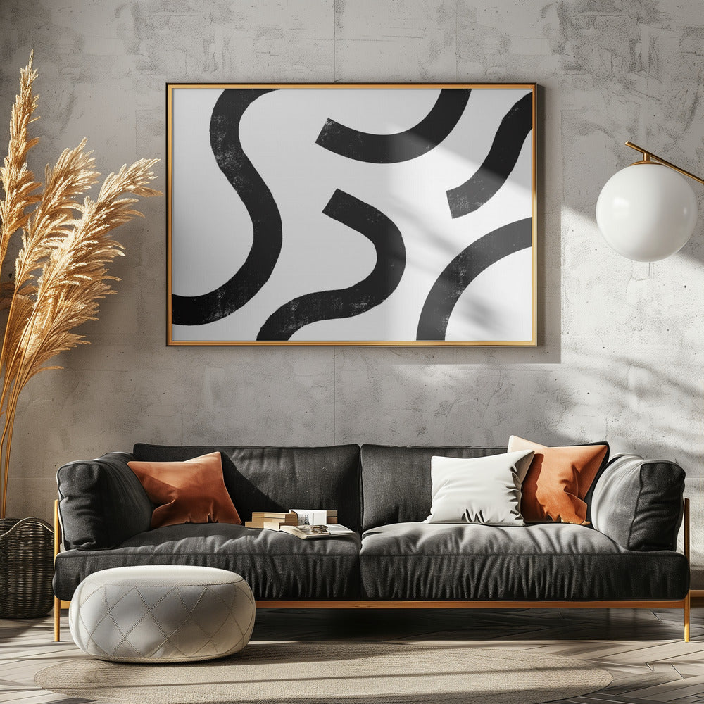 Monochrome Curves | Canvas