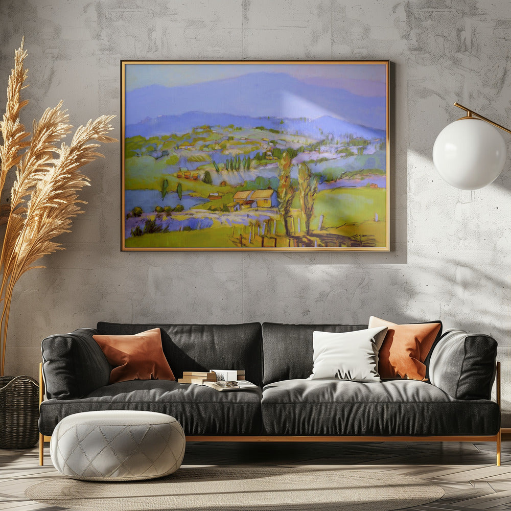 Golden Valleyscape | Poster