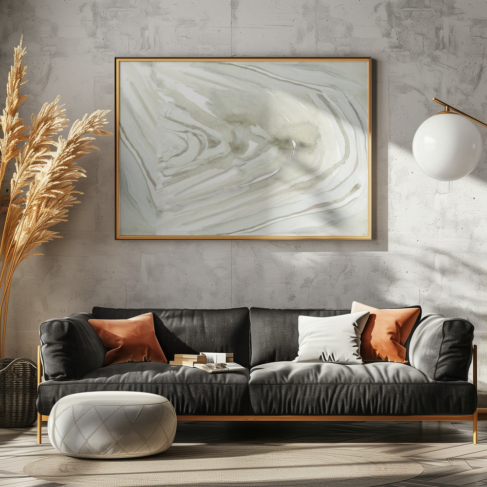 Neutral Sliced Agate 1 | Poster