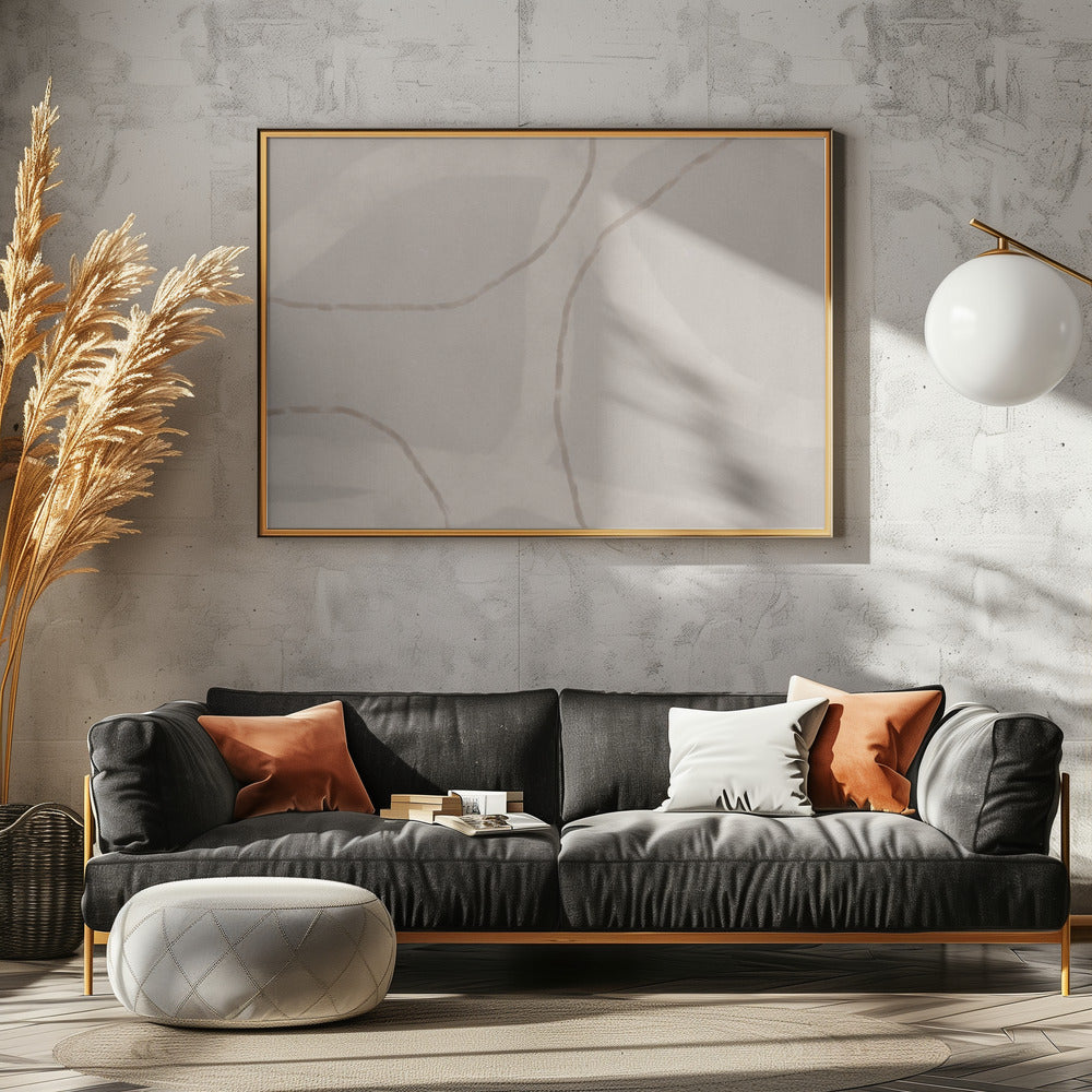 Neutral Abstract Watercolor. Minimalist In Pastel Colors No. 1 | Canvas