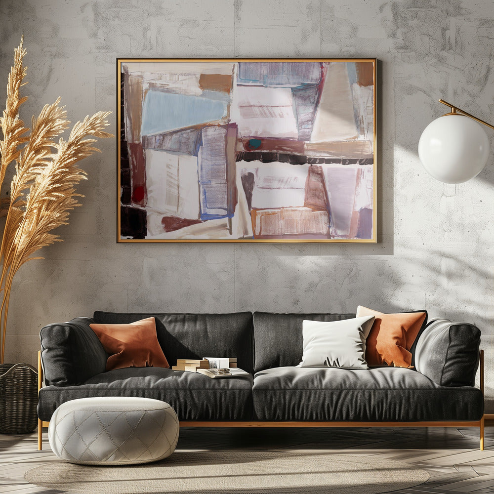 Constructed Abstraction Red | Poster