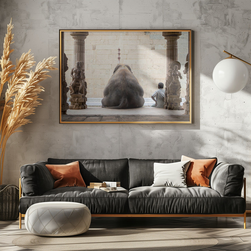 The Elephant &amp; its Mahot | Canvas