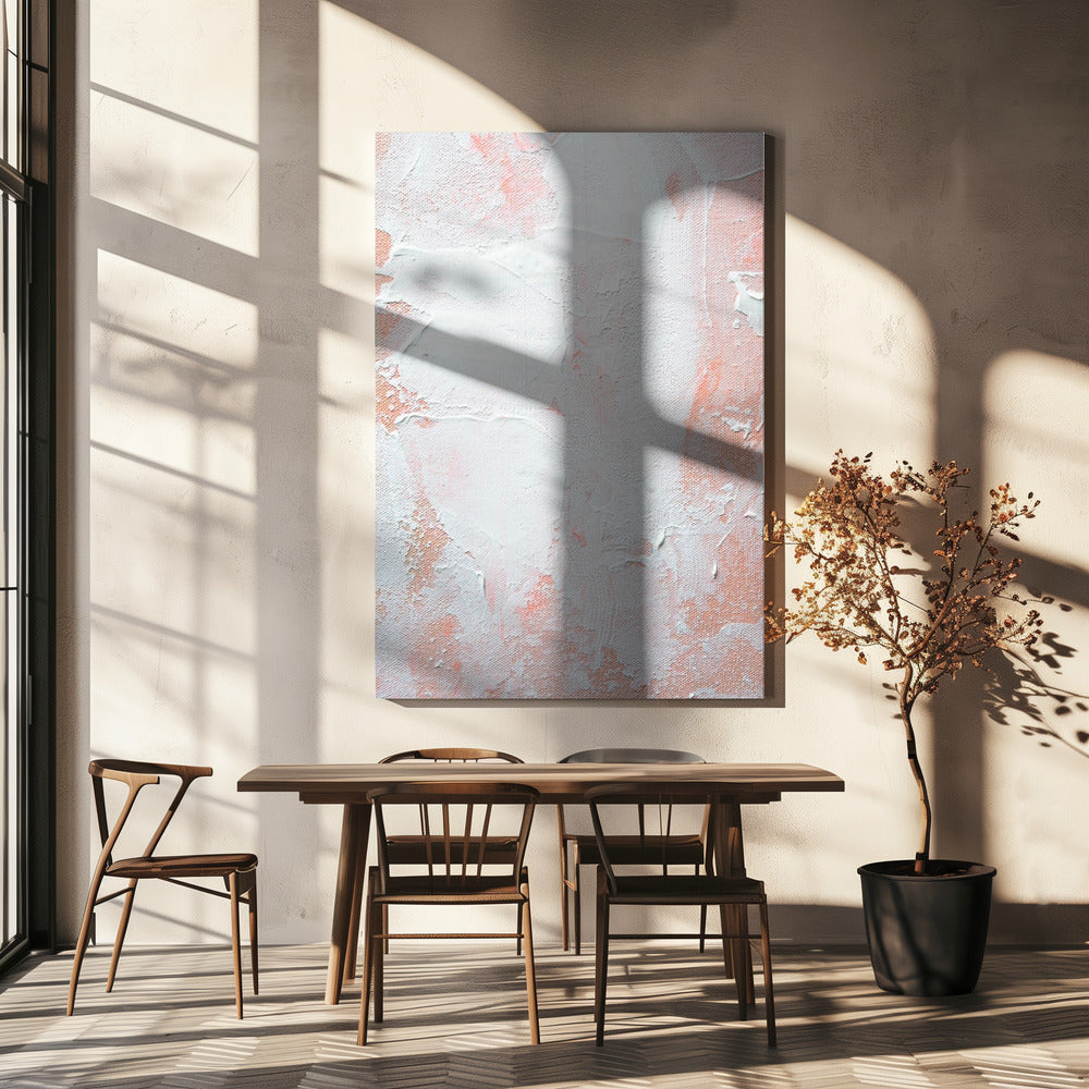 Minimalist Design With Peach And White Tones | Canvas
