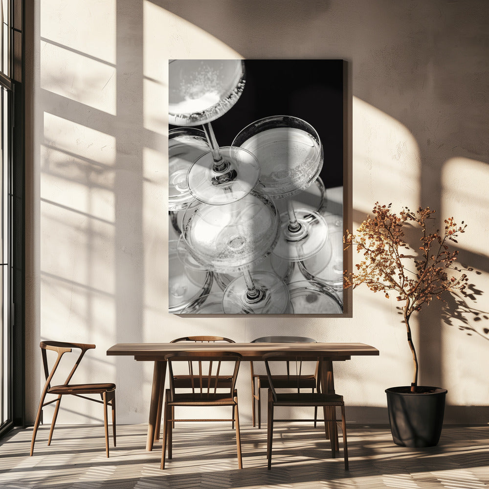 Champagne tower_5 | Canvas
