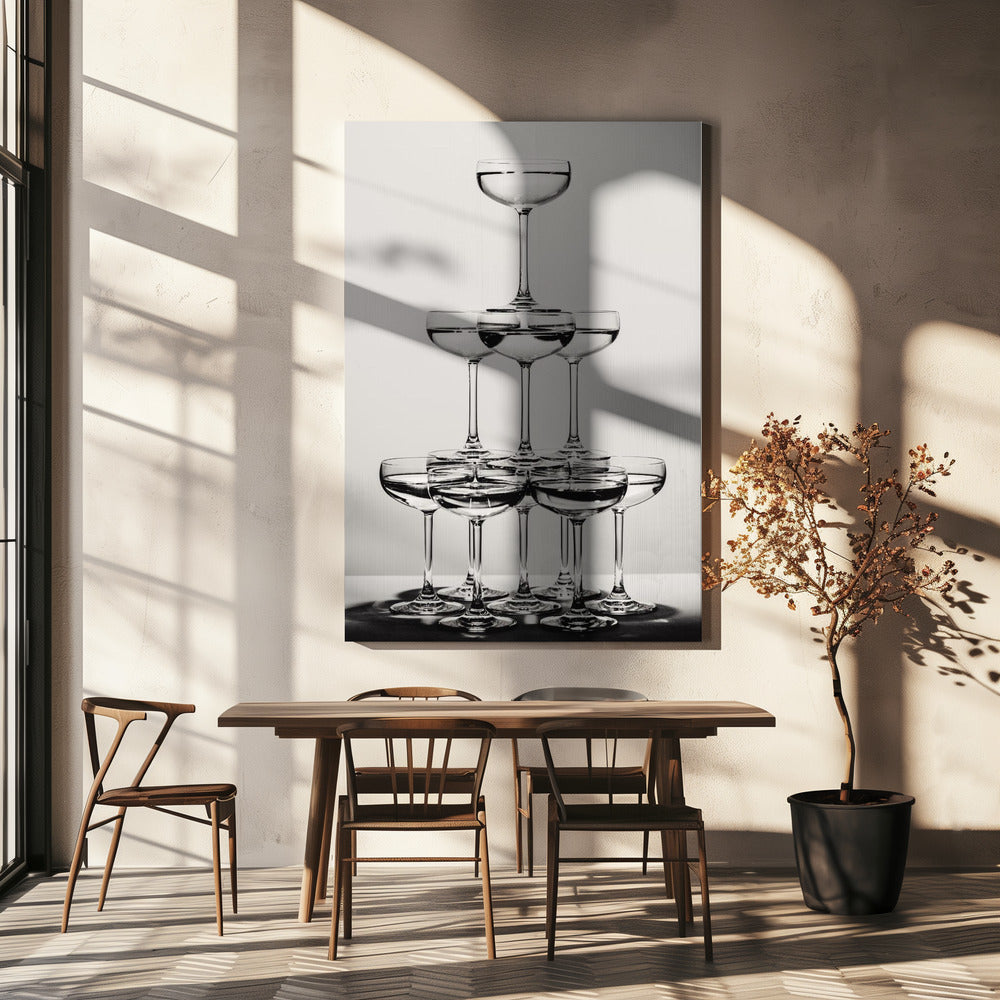 Champagne tower_6 | Canvas