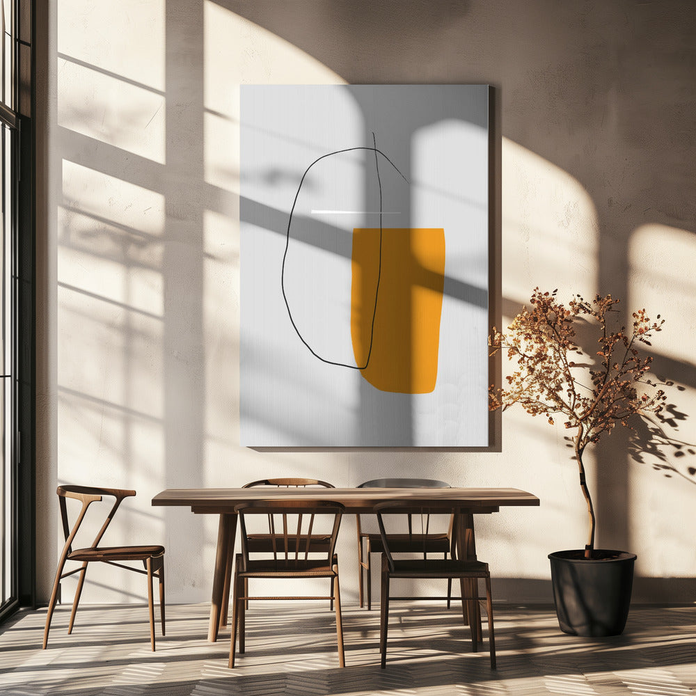 Overlapping Lines On A Gray Background | Canvas