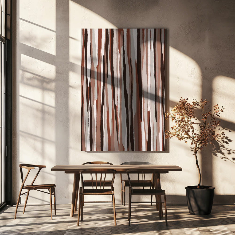 Vertical Earth Tones | Canvas