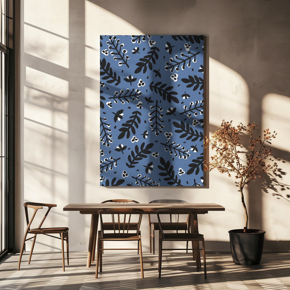 Leafy Nightscape | Canvas