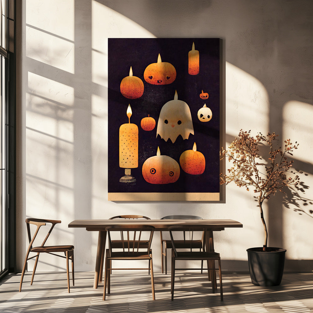 Haunted Pumpkin Glow | Canvas