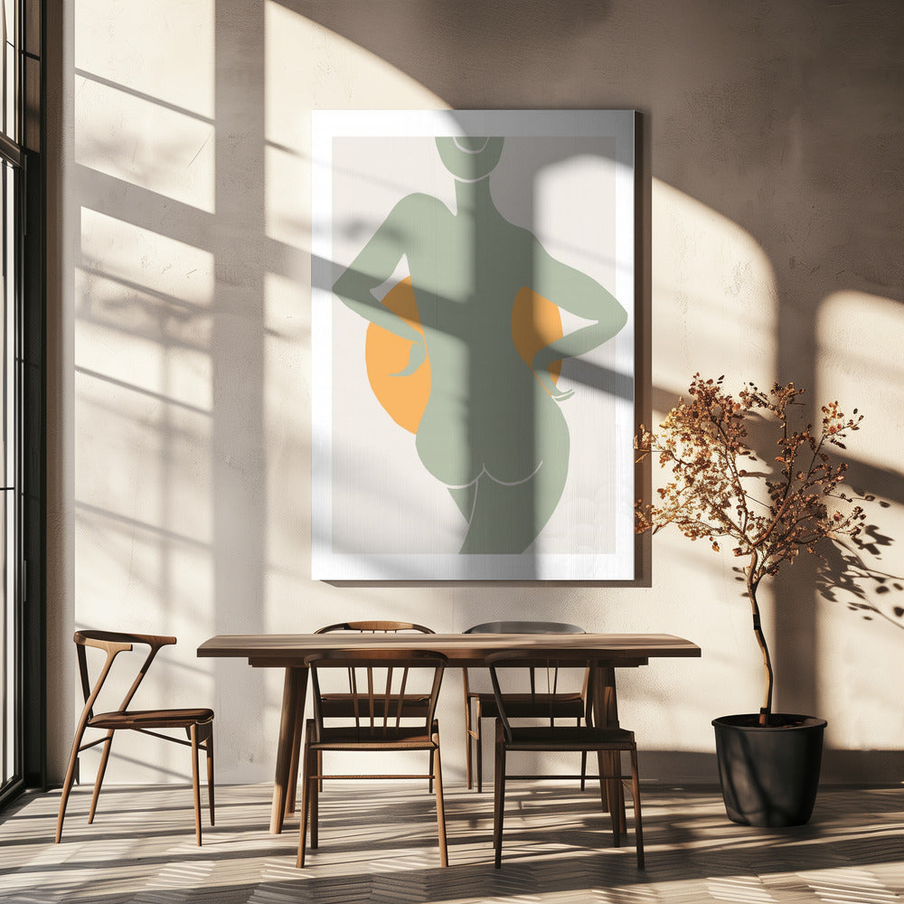 Green Woman | Canvas
