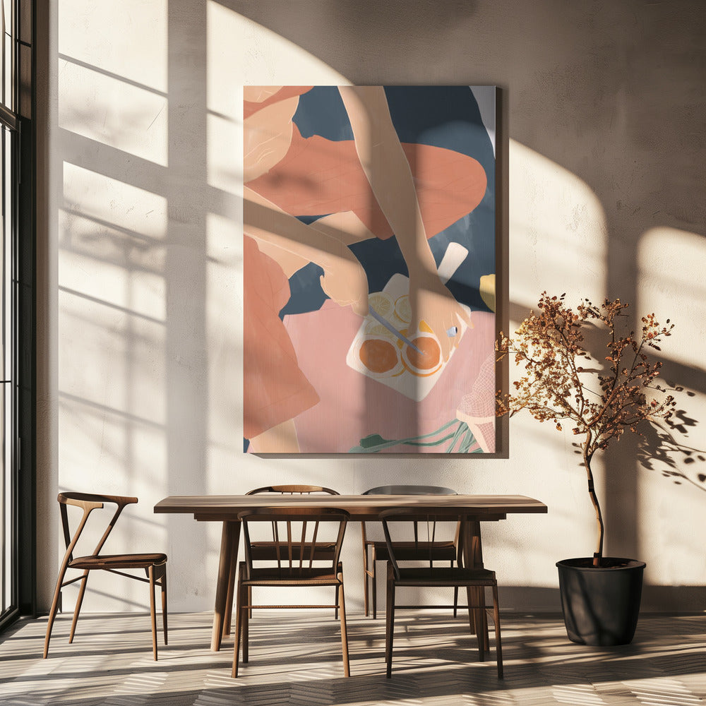 Cutting Grapefruits | Canvas